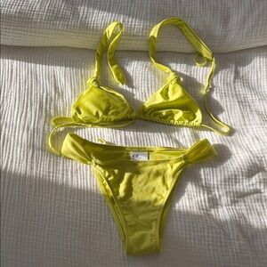 H&M Yellow Lime 🍋‍🟩 Bikini Set